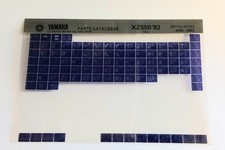 Yamaha XZ 550 11U 82 Spare Parts List Microfiche (Jan 82)