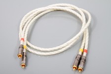 QED Qunex Silver Spiral RCA interconnect cables, 1m pair