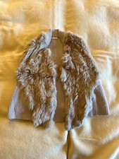 Nicole Farhi Grey 100% Fur Vest