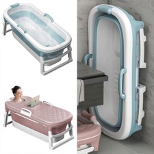 Foldable Collapsible Bathtub Soaking Barrel Portable Massage Spa Bath Tub PP/TPE