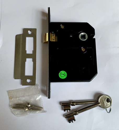 Lever sashlock 76mm nickel - lever,