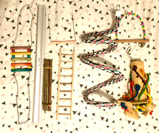 JOB LOT  11 parrot cockatiel budgie LARGE BIRD  CAGE TOYS Seed hall food holder