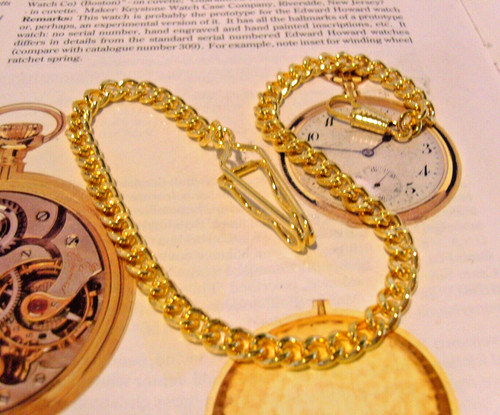 Pocket watch chain with - chain,