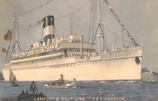 TSS VANDYCK - LAMPORT & HOLT LINE  - POSTCARD