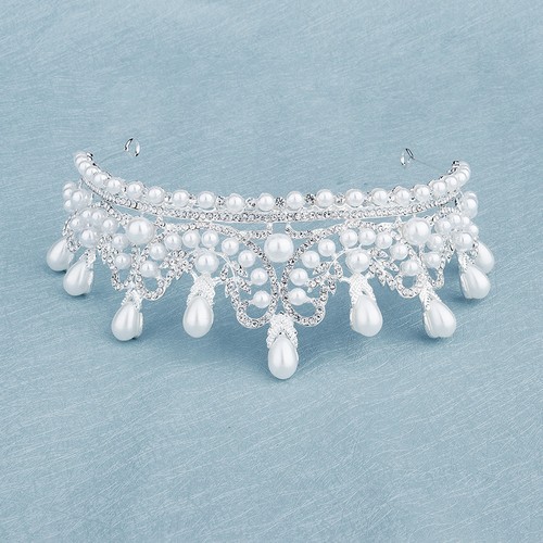 Bridal pearl crown - pearl,