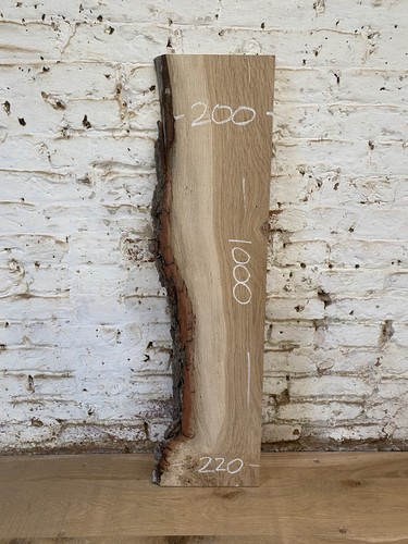 Waney edge live - edge, oak