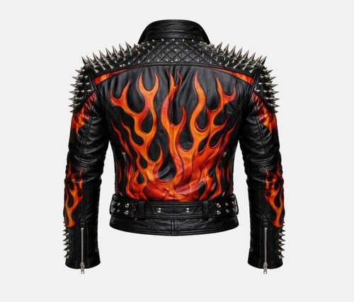 Unisex studded black leather - black,