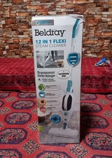 Beldray 12 In 1 Flexi Steam Cleaner, Ergonomic Flexi Hinge -ACCESSORIES INCLUDED
