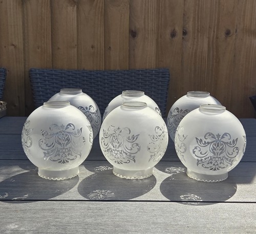 Vintage set frosted - set, glass