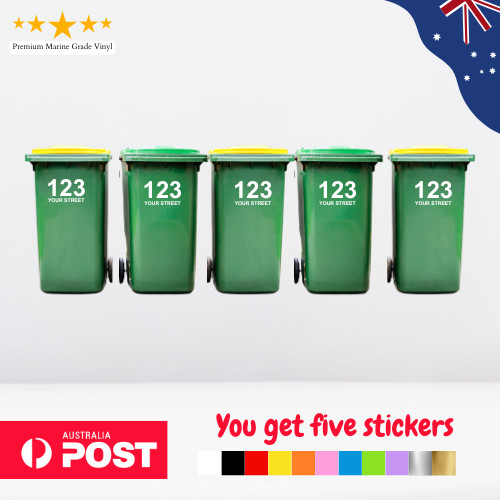 Five wheelie rubbish - 5,