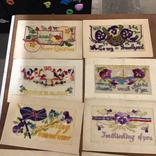 15x WW1 Patriotic Embroidered