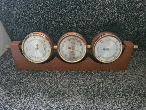 Vintage weather station - vintage, desk