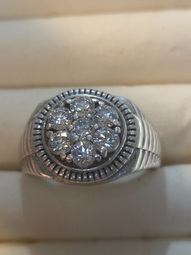 Moissanite men ring in - moissanite,