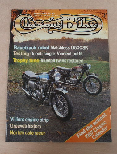 Classic bike march 1987 - classic,