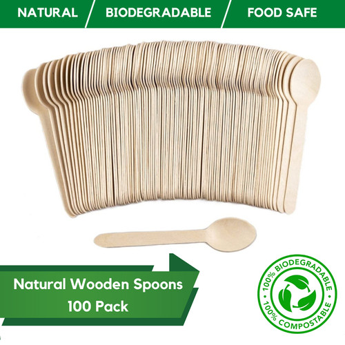 Wooden spoons biodegradable - wooden,