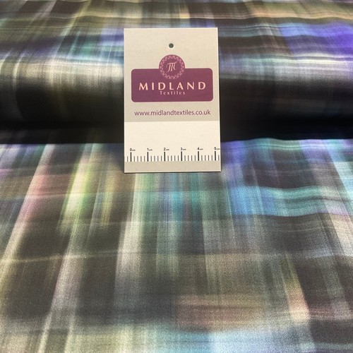 Blue black cotton satin - blue,