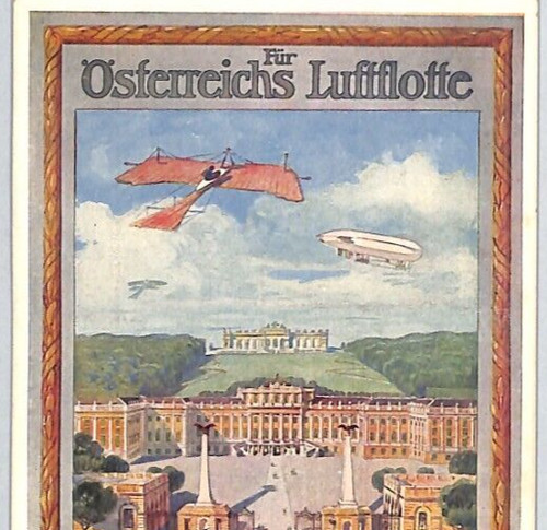 Austria postcard airship - postcard,