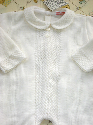 Acrylic knit babygrow spanish - acrylic,