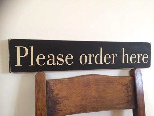 Order sign shop café - sign, sighs