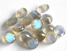 Labradorite Gemstone 3mm Round Faceted Cut Natural - 5 Pieces
