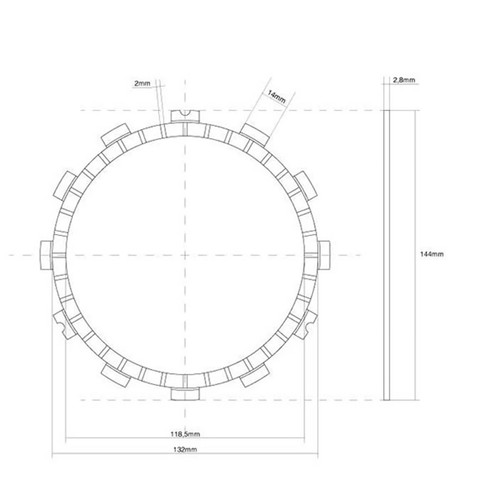 Single clutch disc - disc, fcc