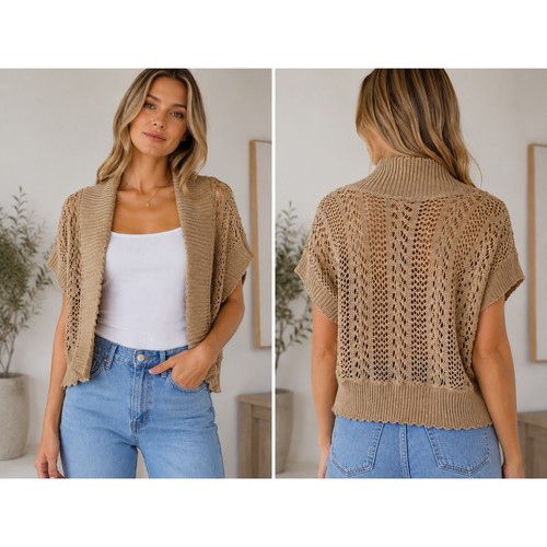 Robbie bee taupe open knit - bee,