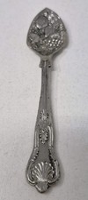 Vintage Silver Plated Jam/Sugar Spoon Embossed Fruit Design