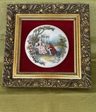 STAFFORDSHIRE FINE CERAMICS ENGLISH CERAMIC MINIATURE PICTURE NOEL SYERS