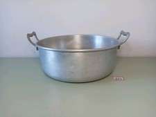 Large Vintage Aluminium Cooking Pot 12 Pints Stock Pot Jam Pan #271
