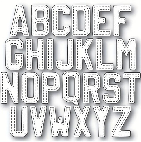 Metal cutting dies alphabet - cutting,