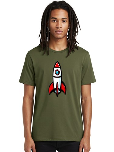 Rocket ship mens graphic - mens,