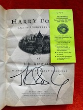 Harry Potter And The Sorcerer's Stone SIGNED J.K ROWLING First Paperback Edition