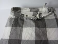 Ikea Emmie Ruta Twin Duvet Cover Gray Check /Stripe on Reverse 86x64