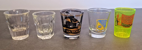 Shot glass lot sea world - glass,