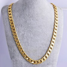 Mens Gold Colour Chain Rapper Necklace 20’