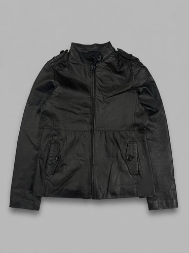 Vintage 90s black real leather - vintage,