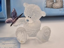 ME TO YOU BEAR FIGURINE PURE BEAUTY CRYSTAL EXTREMELY RARE BOXED LTD ED  