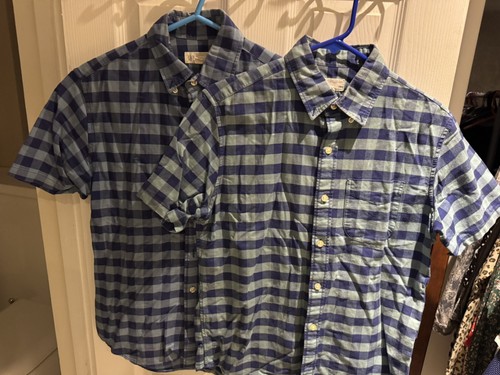 Blue checked cotton - x, gap