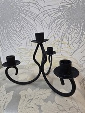 Cast Iron Black Gotic  Candle Holder  For 4 Arms