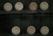 selection of 7 GV & GVI silver