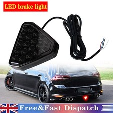 Triangle 19LED Rear Stop Tail Light 3rd Brake Strobe Fog Lamp F1 Style Universal