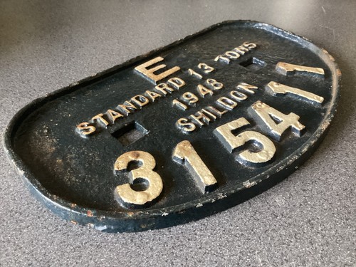 Original railway wagon plate - original, d