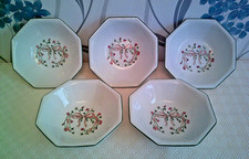 JOHNSON BROS - ETERNAL BEAU - SOUP/CEREAL/DESSERT BOWLS - SET of 5 - 18cm/ 7inch