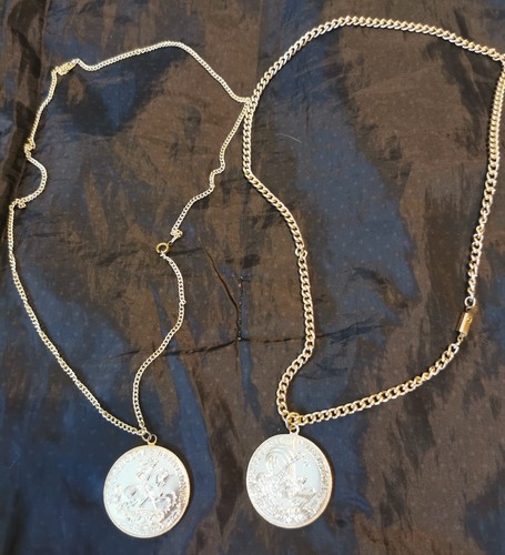George coin pendant - st,