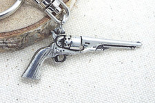 Antique Revolver Gun Keyring