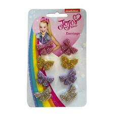 4 x JOJO Siwa Earrings with Ribbon Bows decoration NEW 4 designs