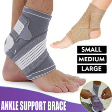 Ankle Support Strap Compression Wrap Medical Bandage Brace foot Pain Relief UK