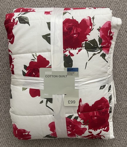 Red white floral - m&s,