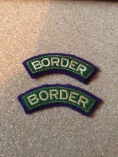 Border Regiment Embroidered Shoulder Titles