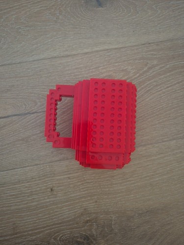 Lego red brick cup - brick,